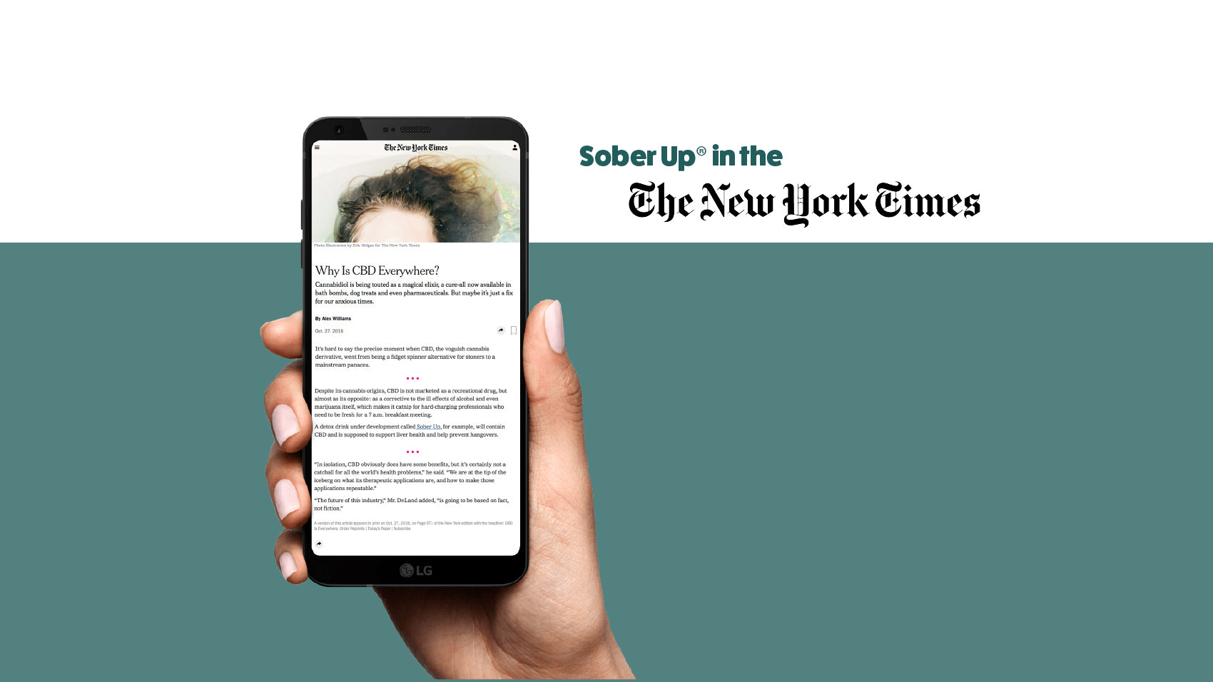 Sober Up® in The New York Times